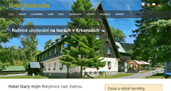 Desktop Screenshot of hotel-stary-mlyn.com