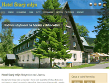 Tablet Screenshot of hotel-stary-mlyn.com